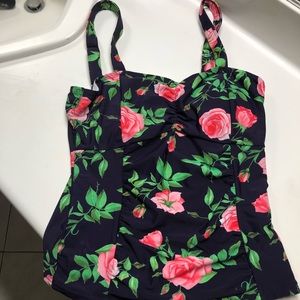 MikaRose floral swim top